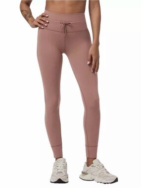 Vuori Women’s Daily High Rise Drawstring Leggings Mauve Gym Yoga Running Hiking